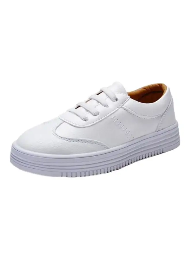 HUSK'SWARE Textured Low-Top Sneakers White