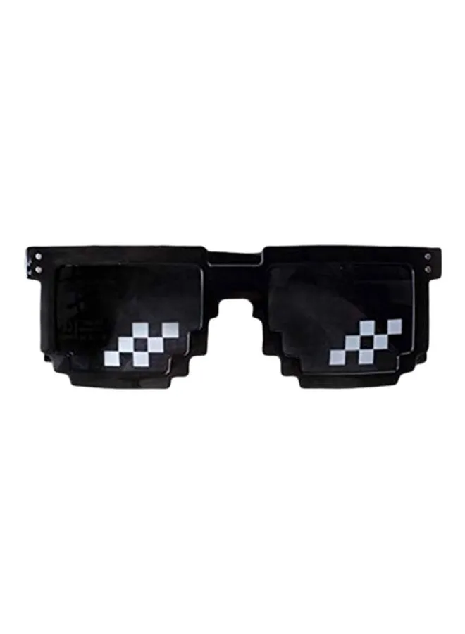 Generic Mosaic Photo Props Square Sunglasses