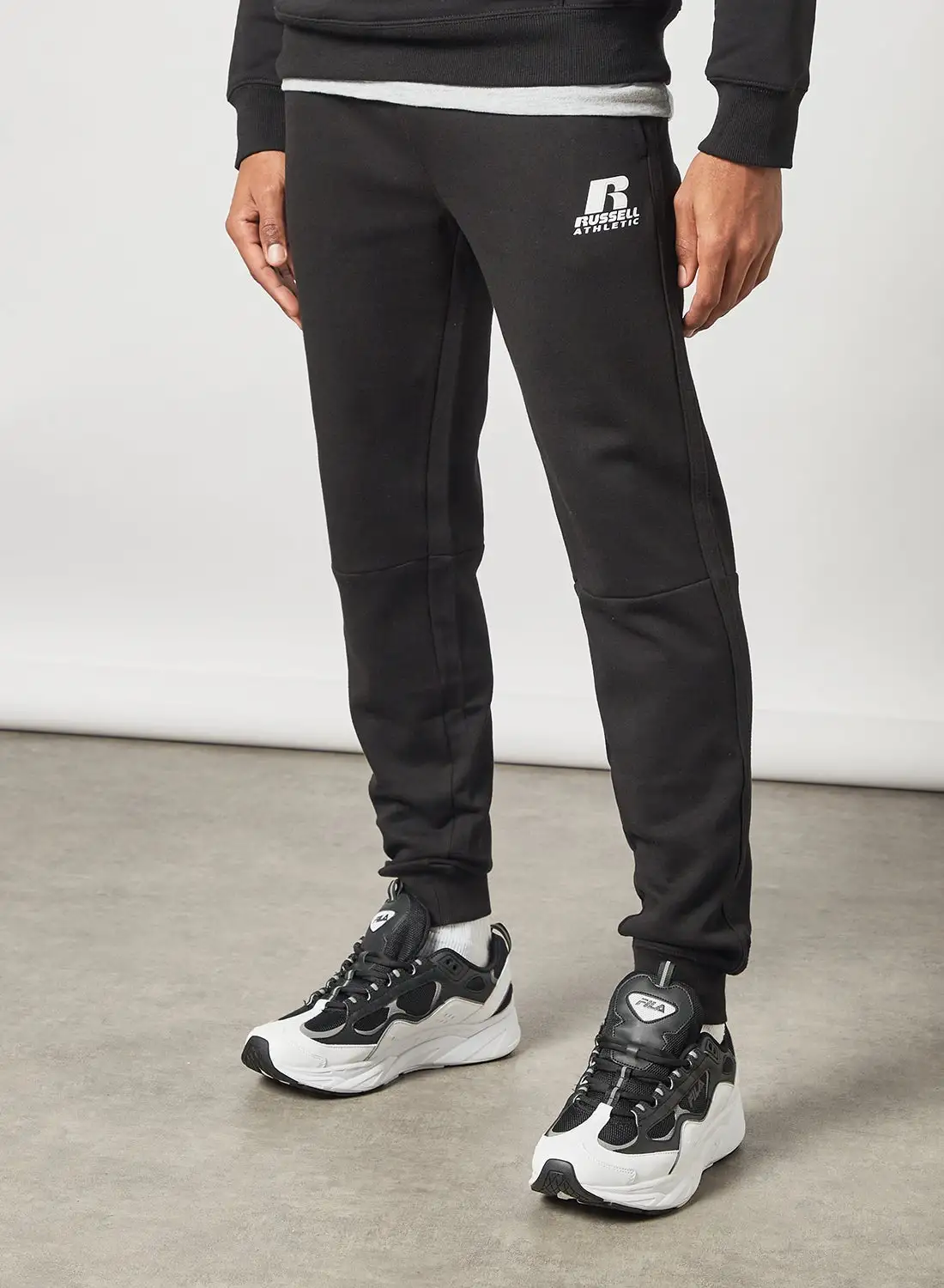 Russell Athletic Logo Cuffed Sweatpants Black