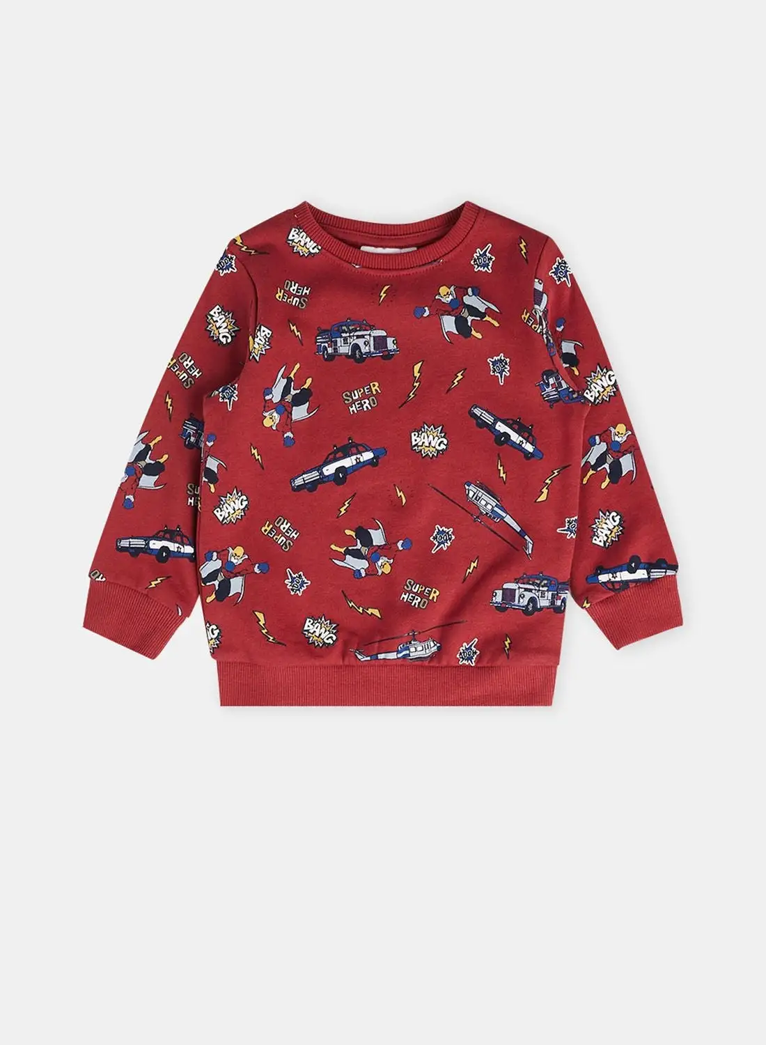 NAME IT Kids Vehicle Print Sweatshirt