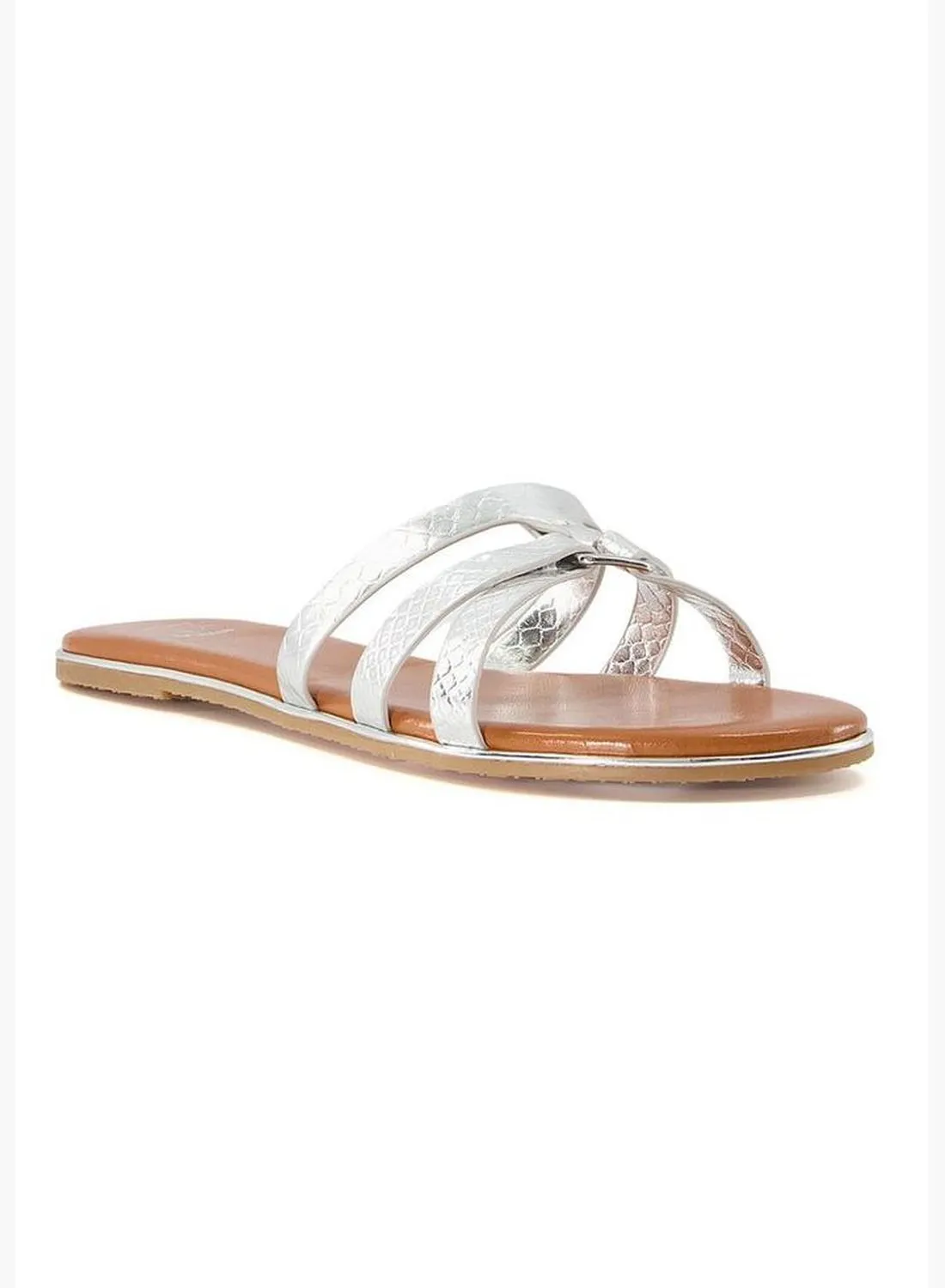 Dune LONDON Lorelai Textured Flat Sandals