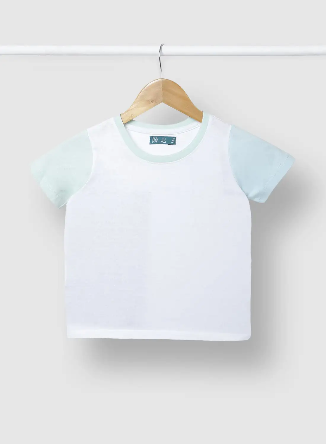 RAHA Boys Comfortable Long lasting Stylish T-Shirt White / Light Blue