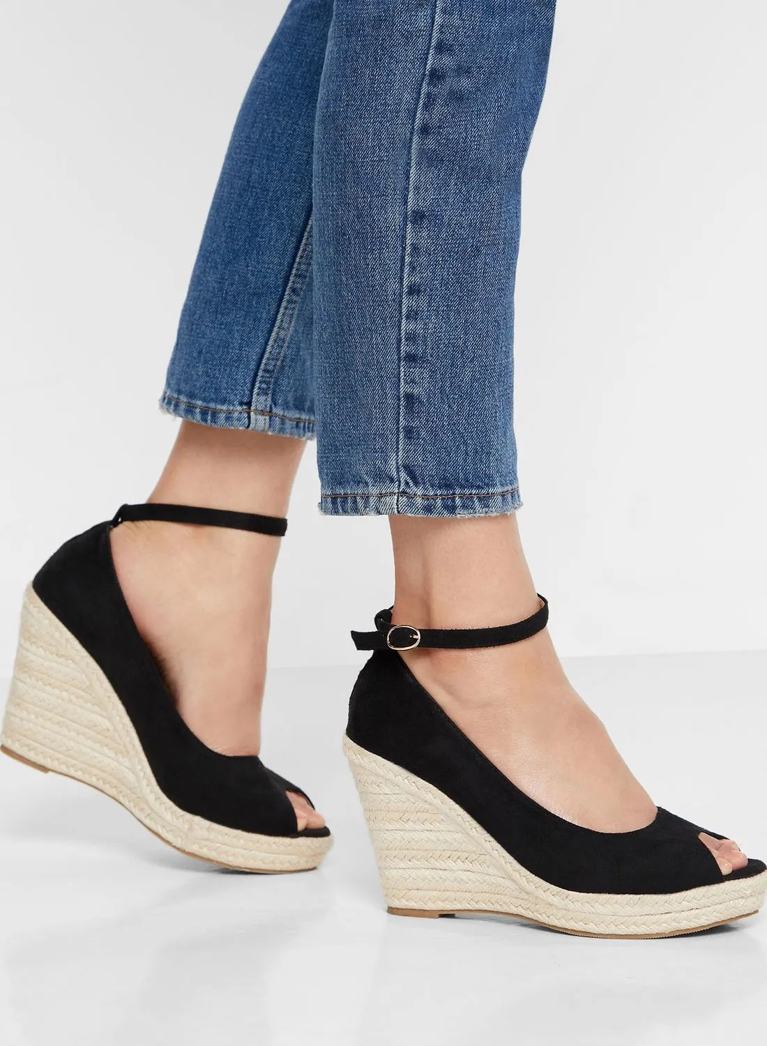 ELLA Peep Toe Wedge Sandal