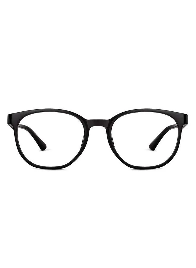 Lenskart Blu Zero Power Bluecut & Antiglare Round Shape Computer Eyeglasses LB E14271 - Lens Size: 52mm - Black