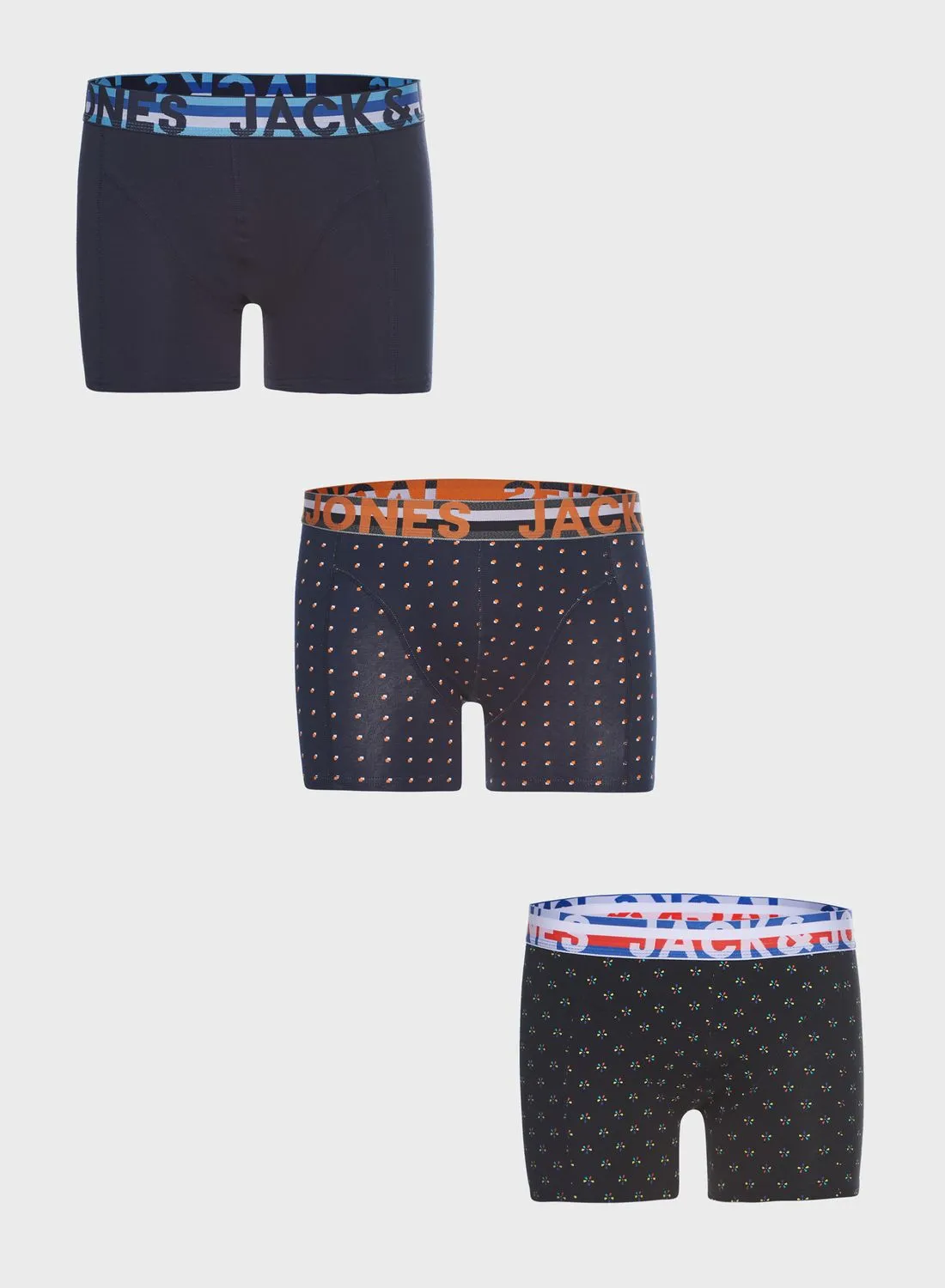 JACK & JONES Henrick 3 Pack Assorted Trunks