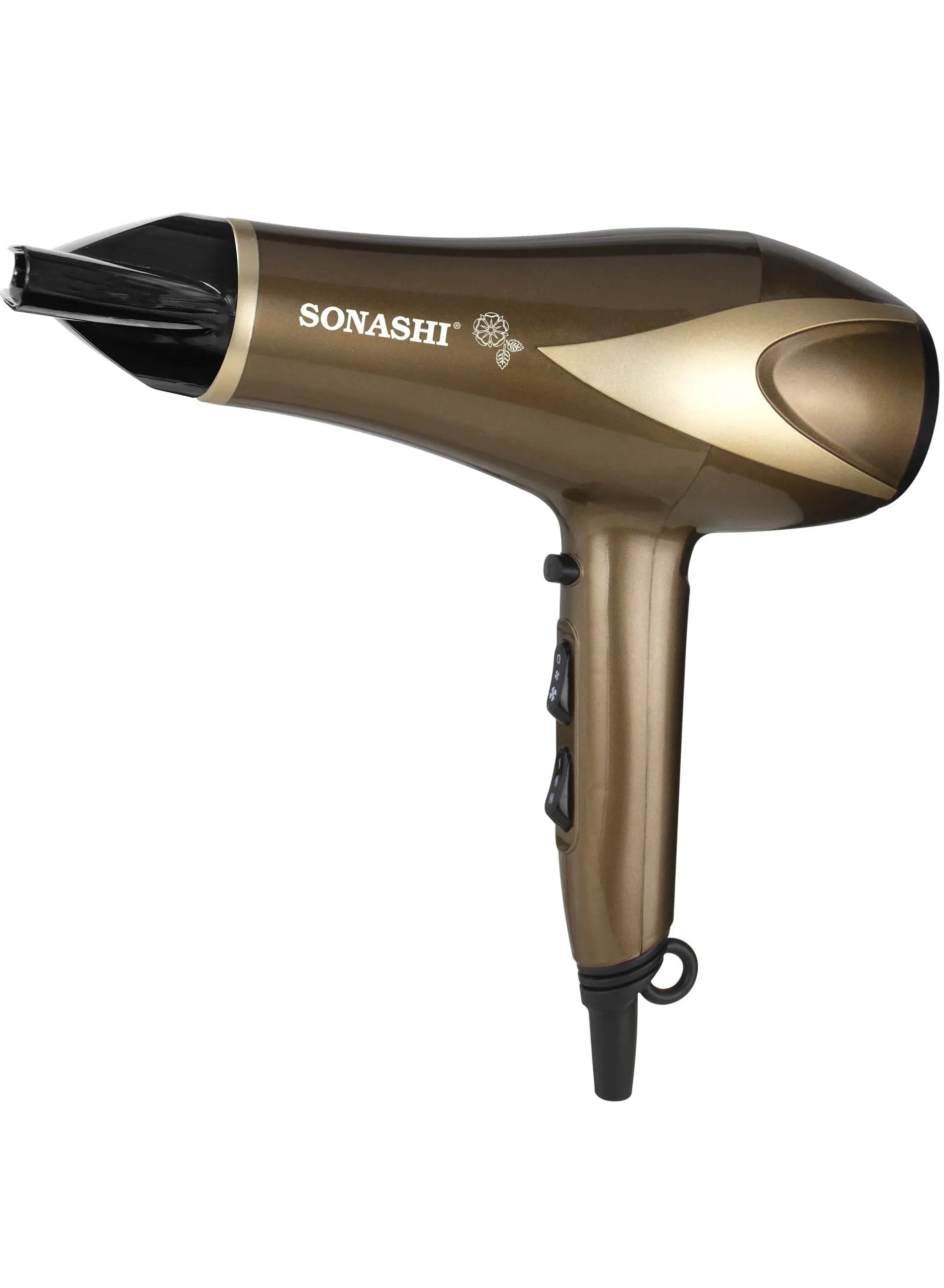 SONASHI Hair Dryer - Cold And Hot Wind DC Motor - 2 Speed And Heat Settings With Overheat Protection Featured With Cool Shot Function And Hang-Up Hook, Fast Hair Dryer With Ionic Conditioning