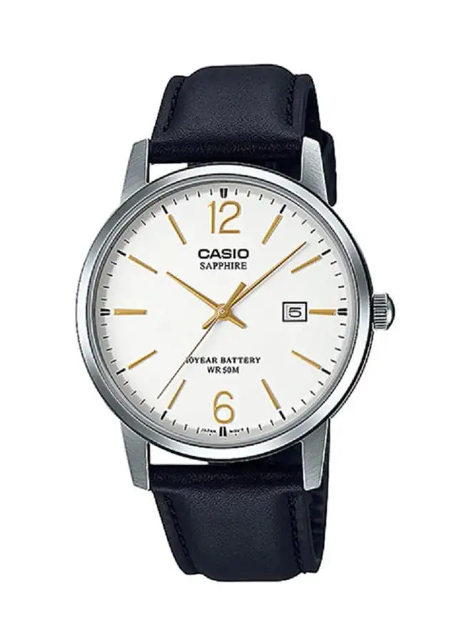 CASIO Leather Analog Wrist Watch MTS-110L-7AVDF