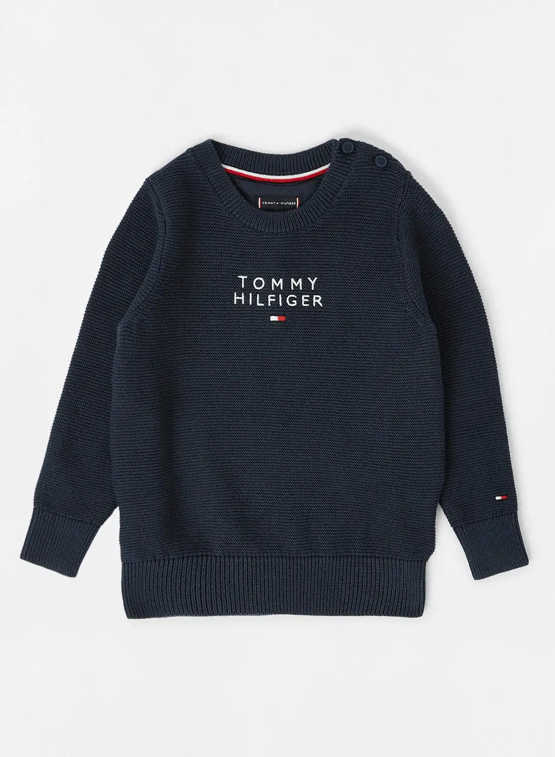 TOMMY HILFIGER Kids Logo Sweater Navy