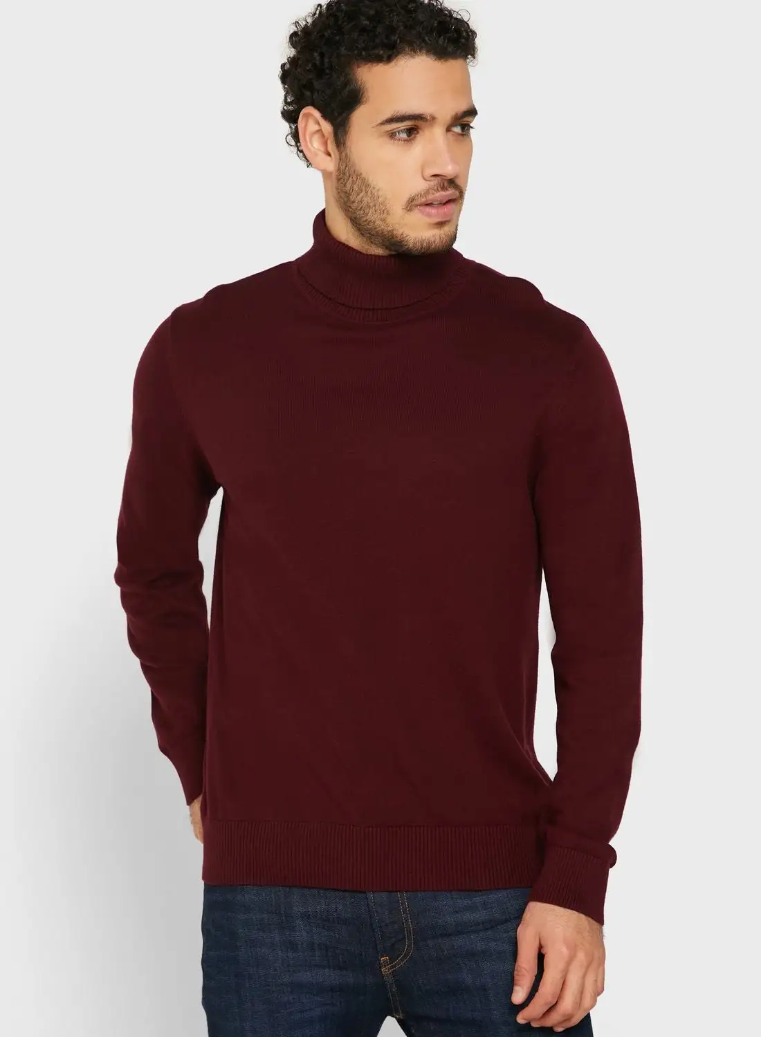 Robert Wood Essential High Roll Neck Knit