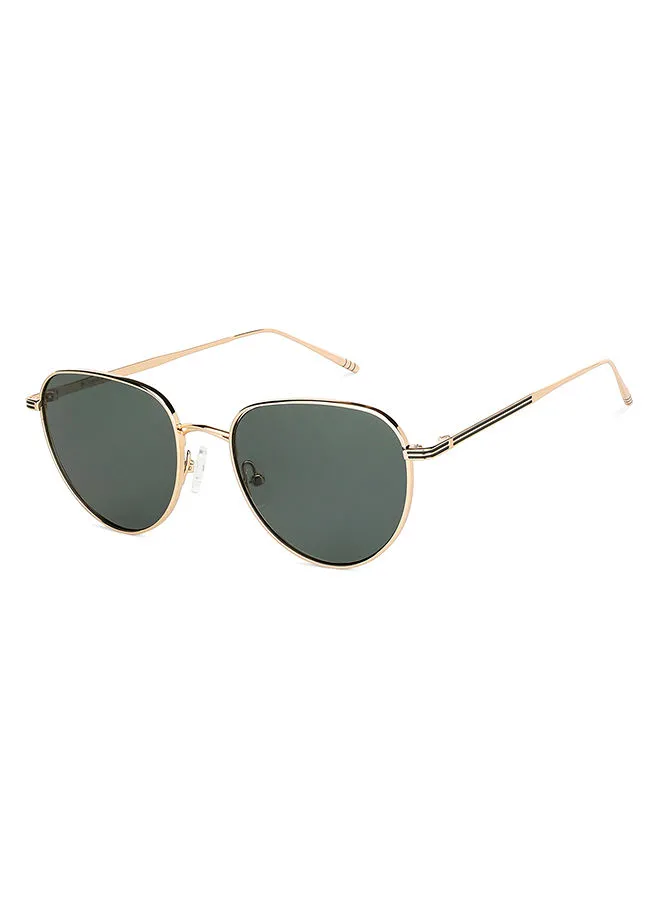 John Jacobs JJ Tints Full Rim Aviator Frame Polarized & UV Protected Sunglasses JJ S12502 - 53mm - Gold