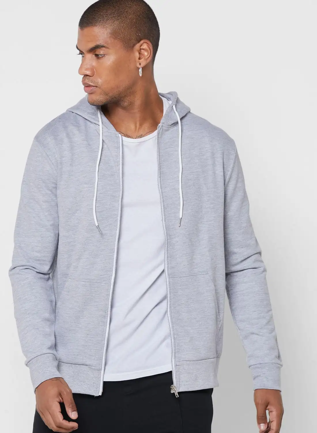 Seventy Five Basics Essential Zip Through Hoodie