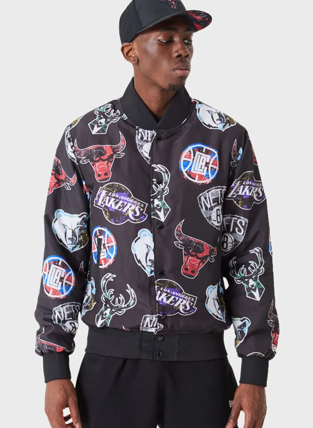 NEW ERA Team Logo Aop Bomber Jacket