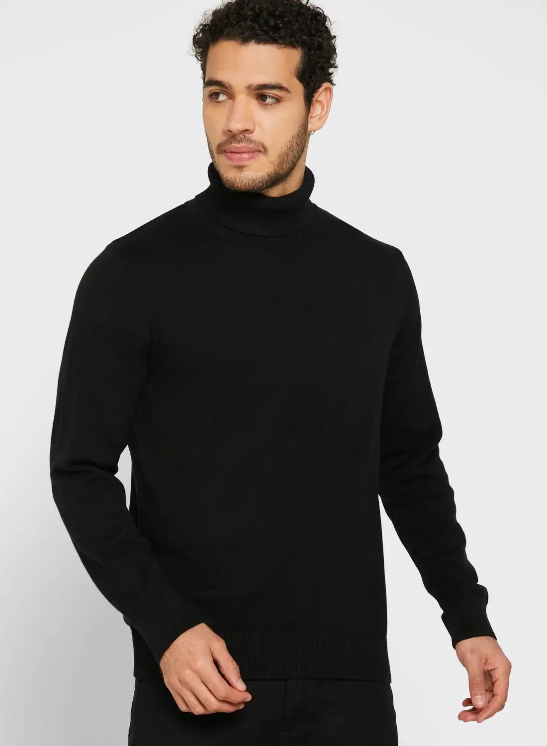 Robert Wood Essential High Roll Neck Knit