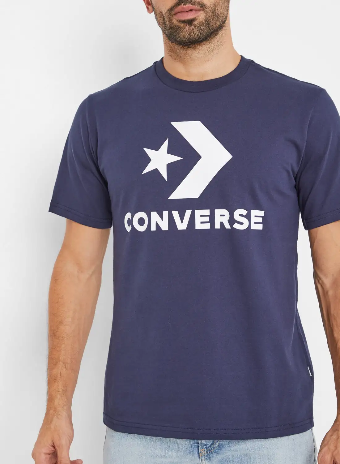 CONVERSE Star Chevron T-Shirt Dark Navy