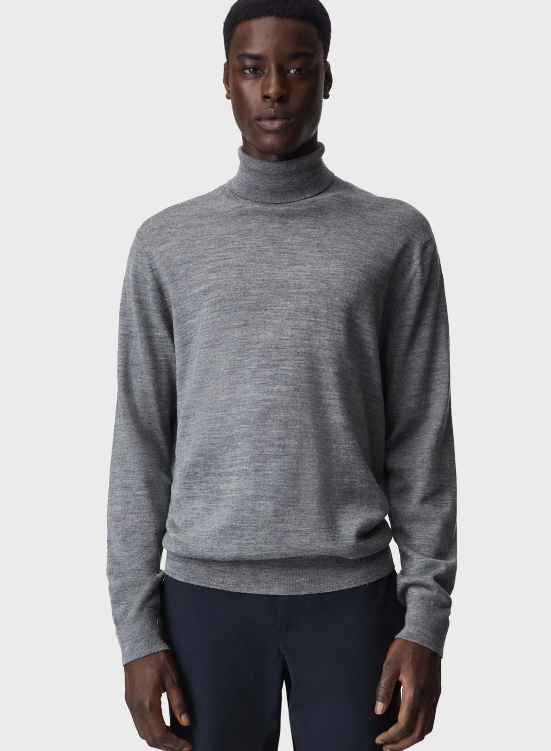 Mango Man Turtle Neck Knitted Sweater