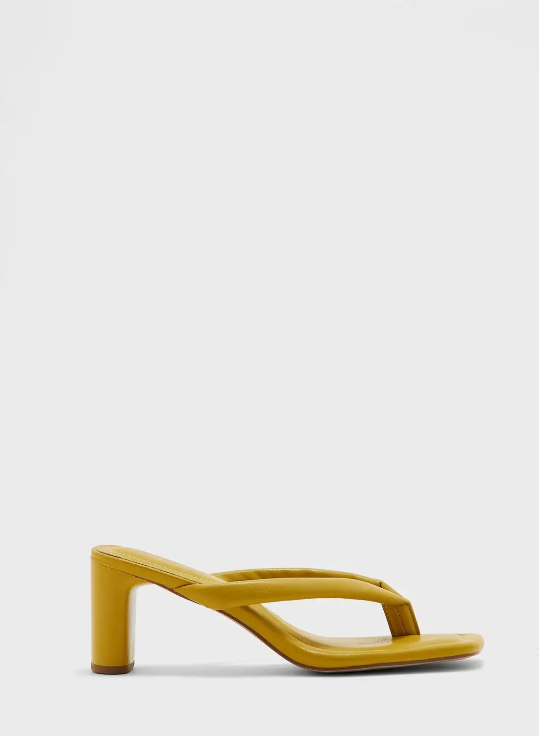 Ginger Toe Thong Low Heeled Mule