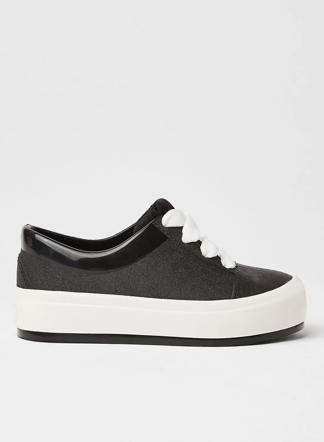 Mini Melissa Baby Street Platform Sneakers Black/White