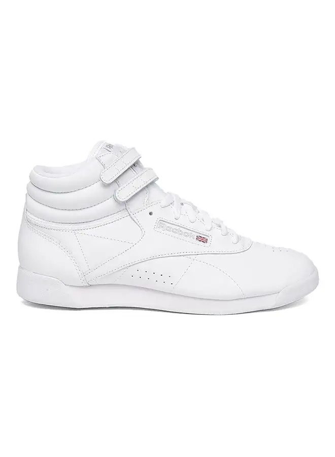 Reebok Freestyle High Top Sneaker White/Silver