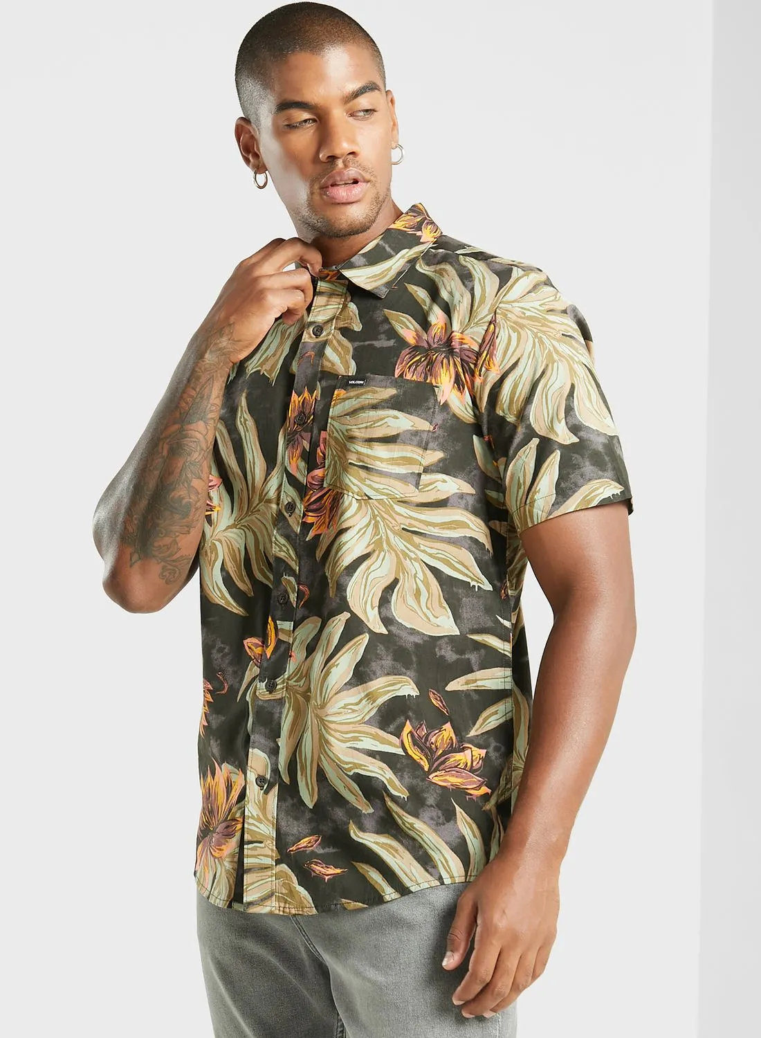 Volcom Marble Floral Shirt