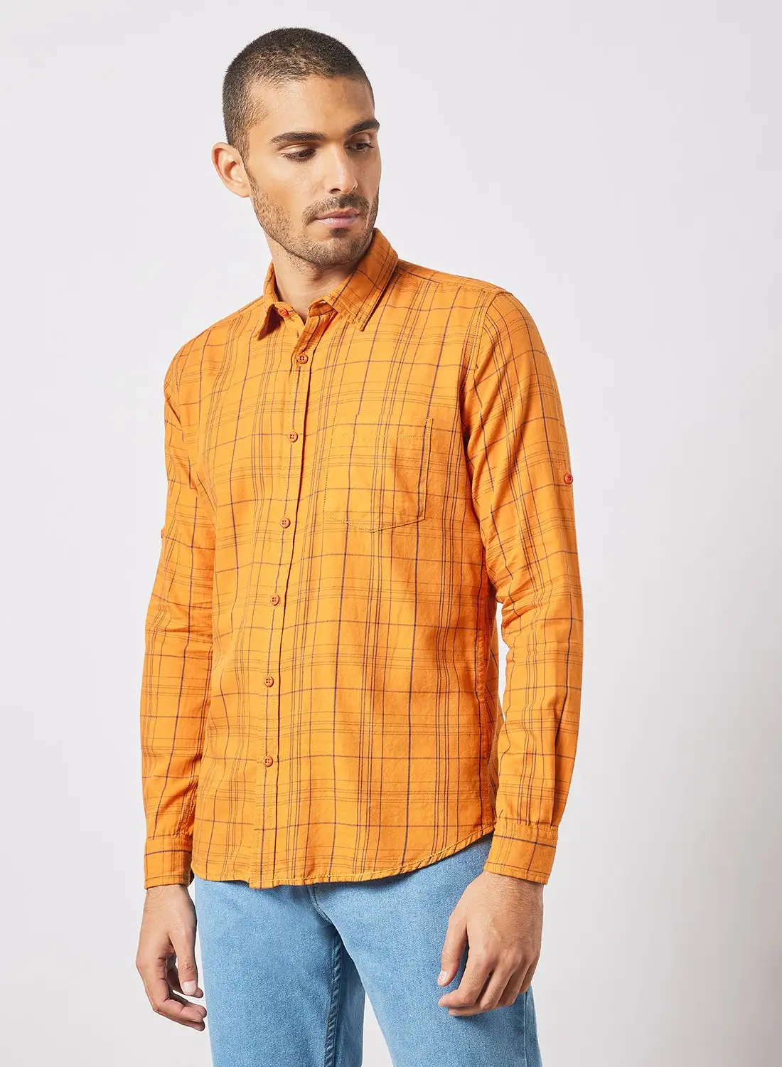 HERE&NOW Checked Printed Casual Shirt Multicolour