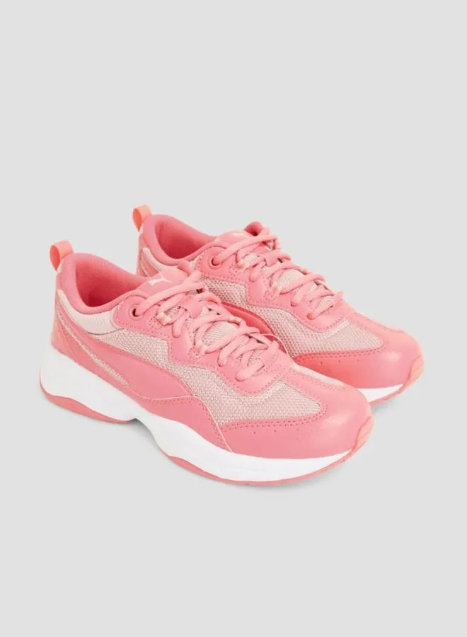 PUMA Cilia Jr Sneaker Shoes Calypso Coral-Bridal Rose-Puma White