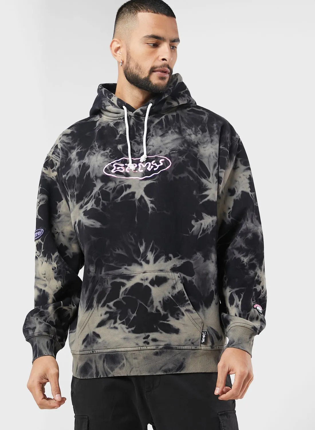 Grimey Ufollow Bleached Hoodie