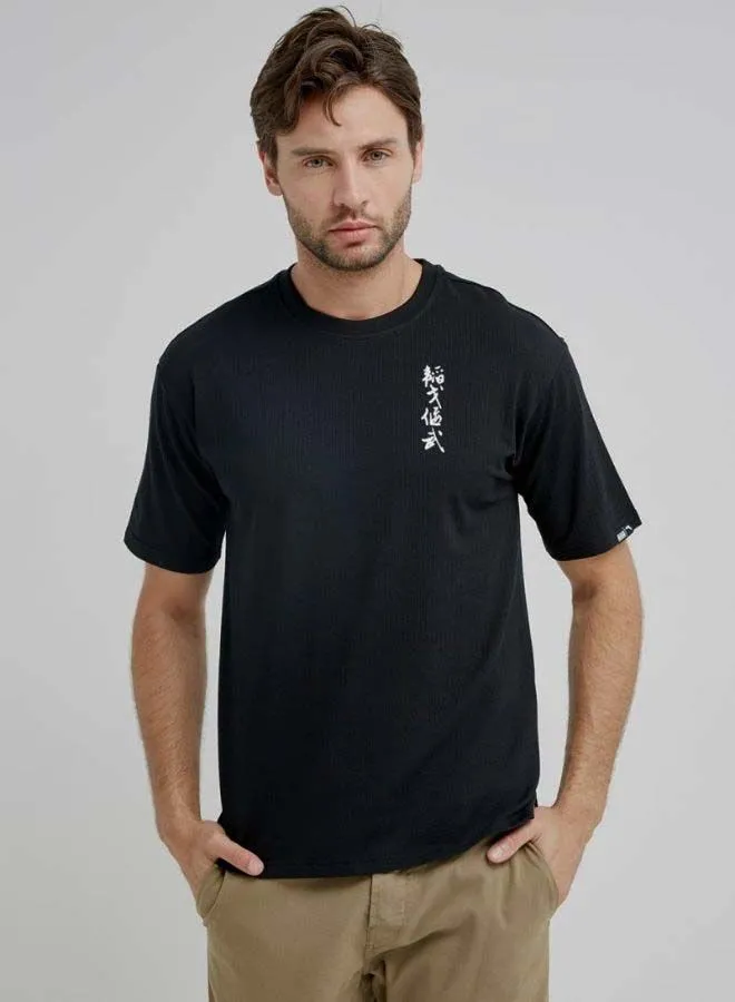 ANTA Short Sleeves Crew Neck T-Shirt Basic Black