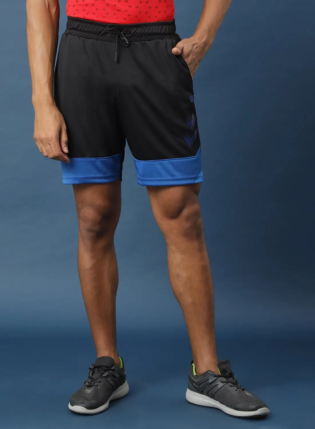 Athletiq Stylish Mid-Rise Shorts Black