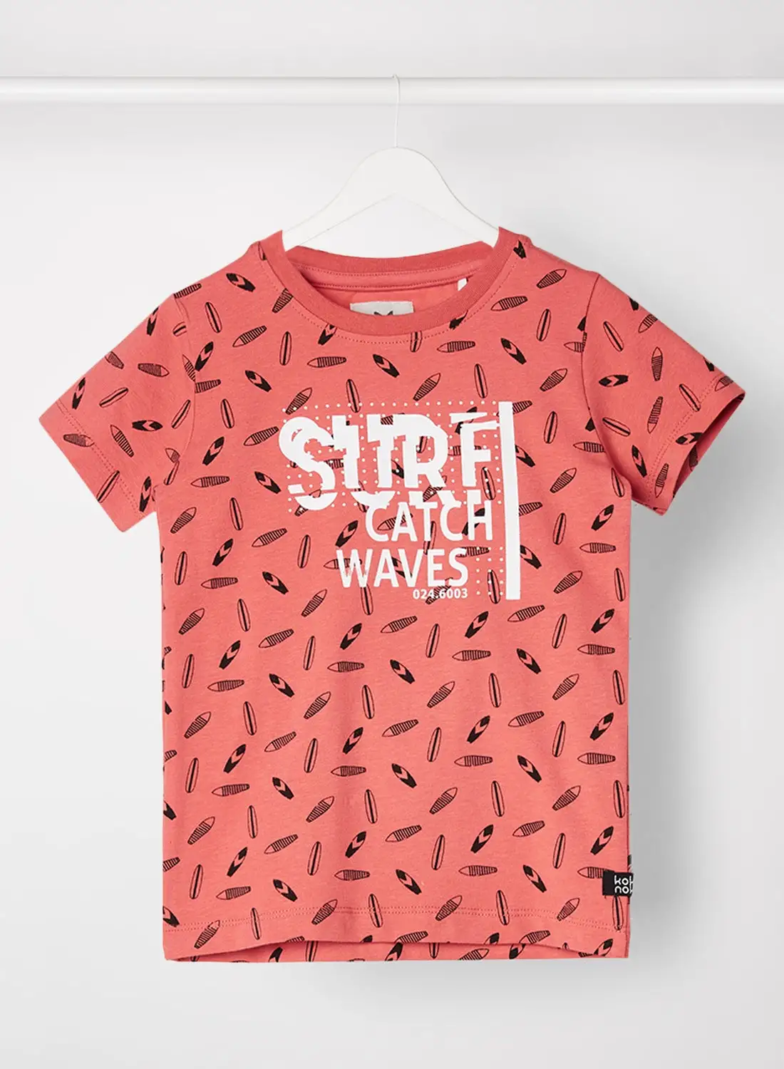 koko noko Kids Graphic Print T-Shirt Cayenne