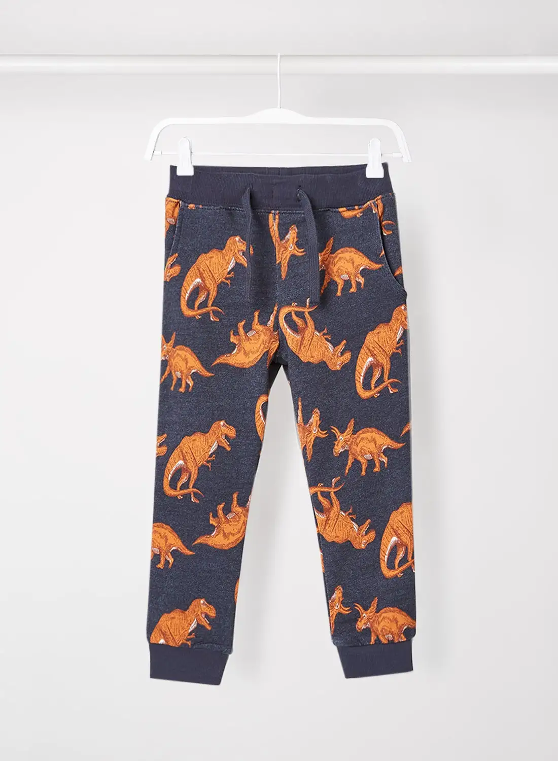 NAME IT Baby / Kids Dinosaur Sweatpants الياقوت الداكن