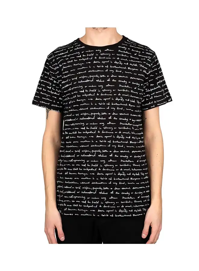 DEDICATED Human Rights T-Shirt Black/White