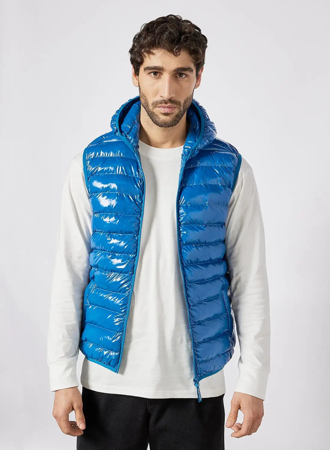 Red Tape Casual Men Nylon  Jacket Blue