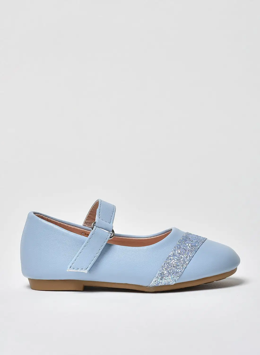 Aila Dyed Pattern Flat Ballerinas Blue