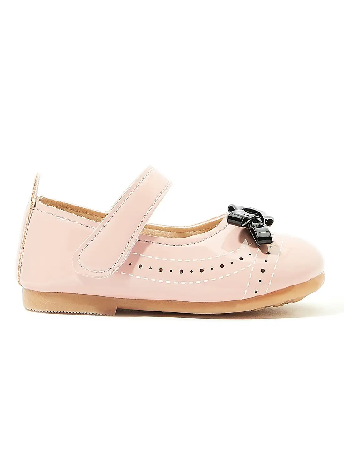 Hoppipola Girls Bow Detail Mary Janes Pink