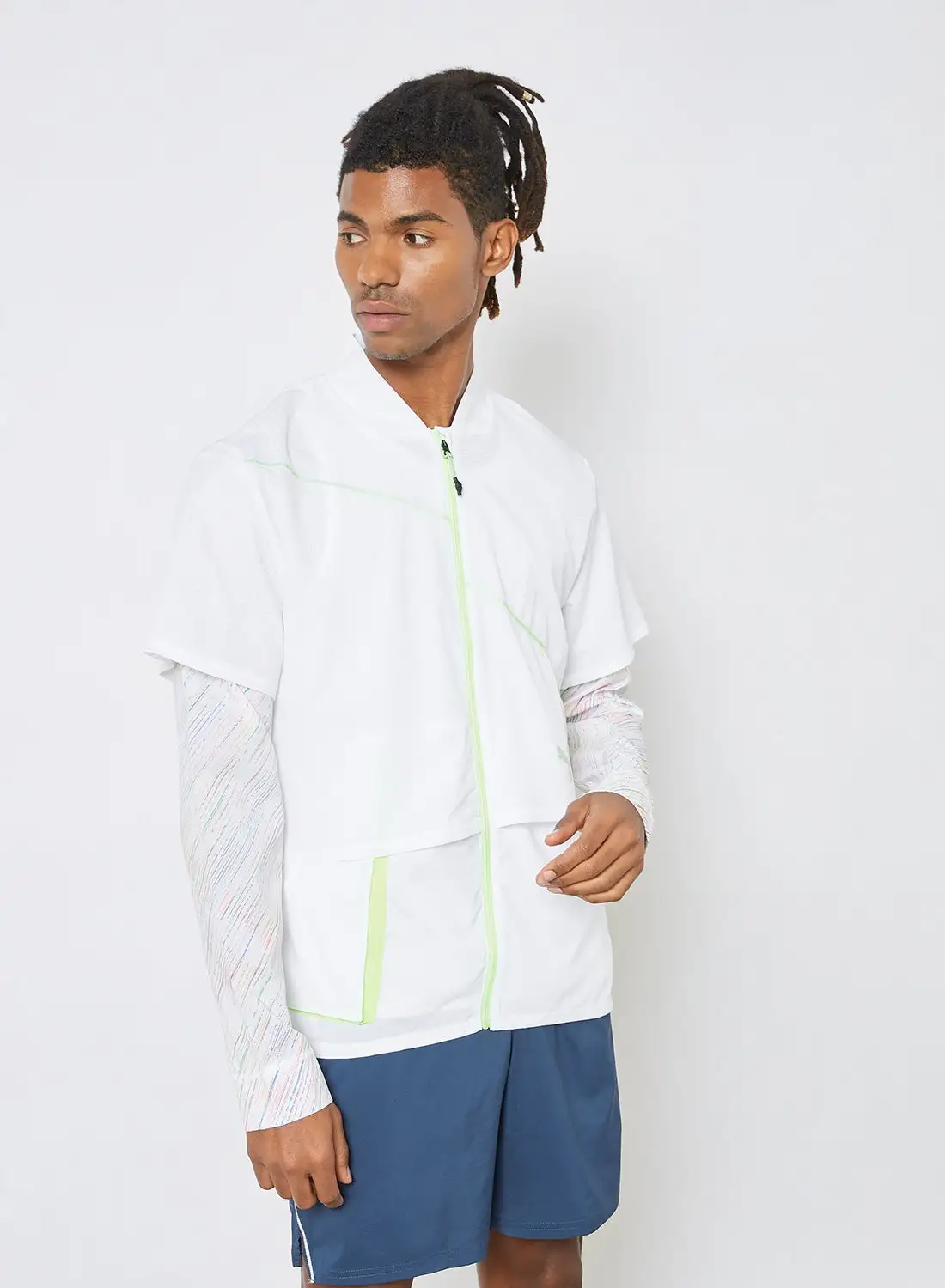 PUMA Woven Ultra Running Jacket White