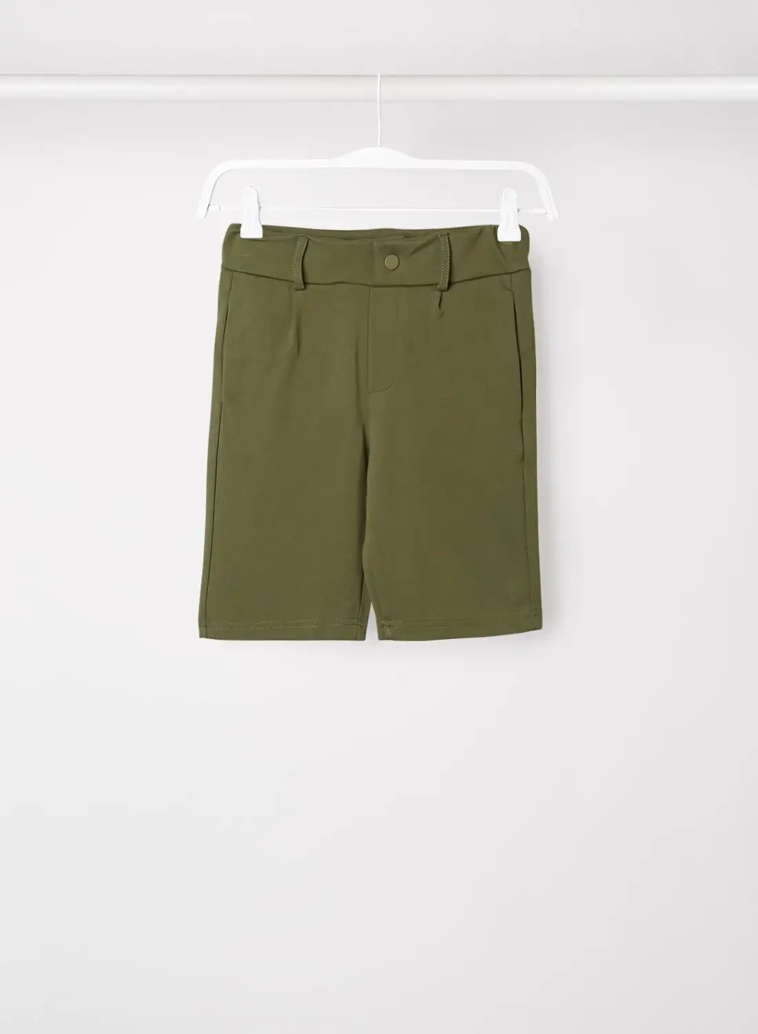 NAME IT Kids Elastic Waist Shorts Ivy Green