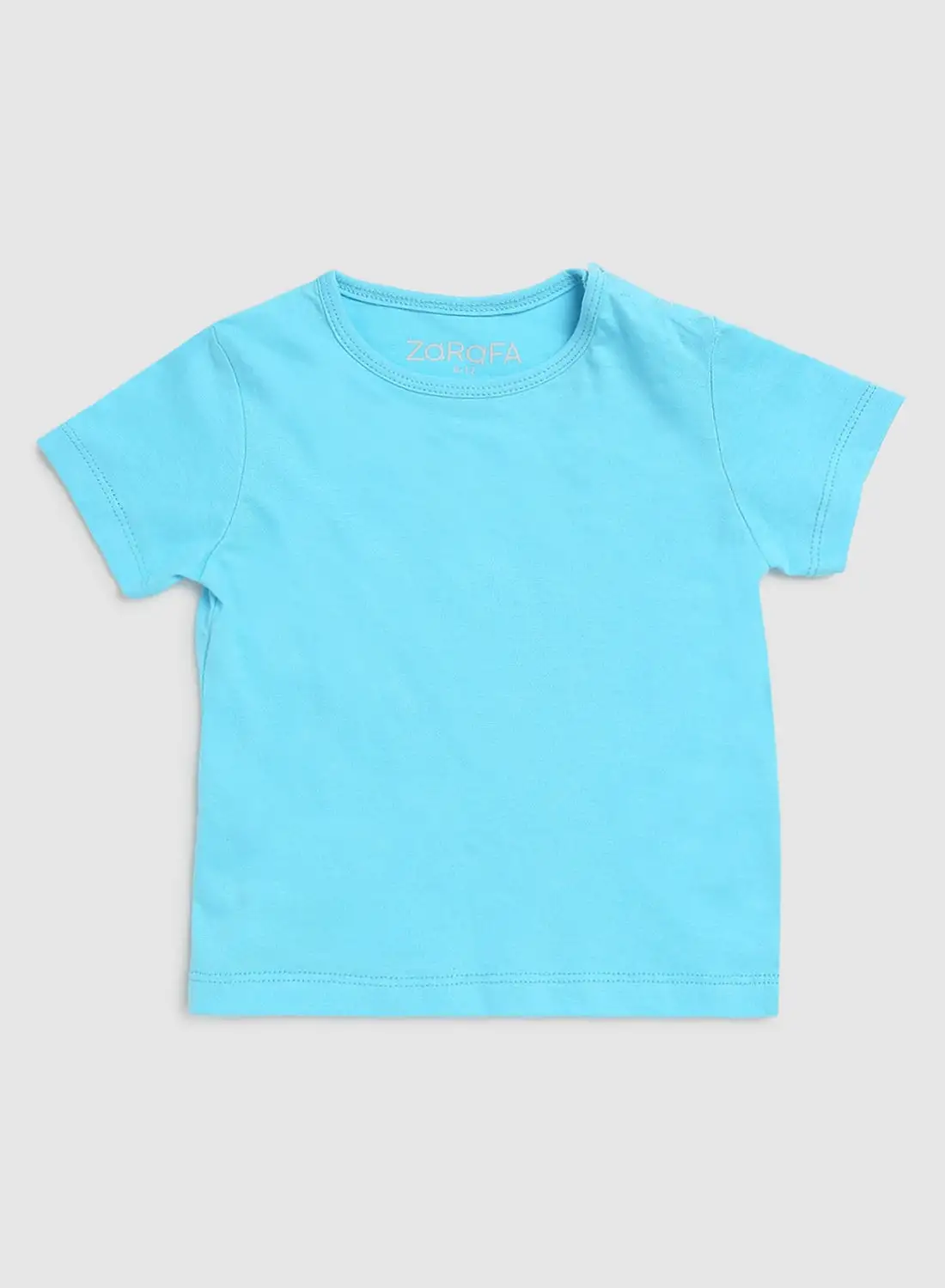 Zarafa Round Neck T-Shirt Light Blue