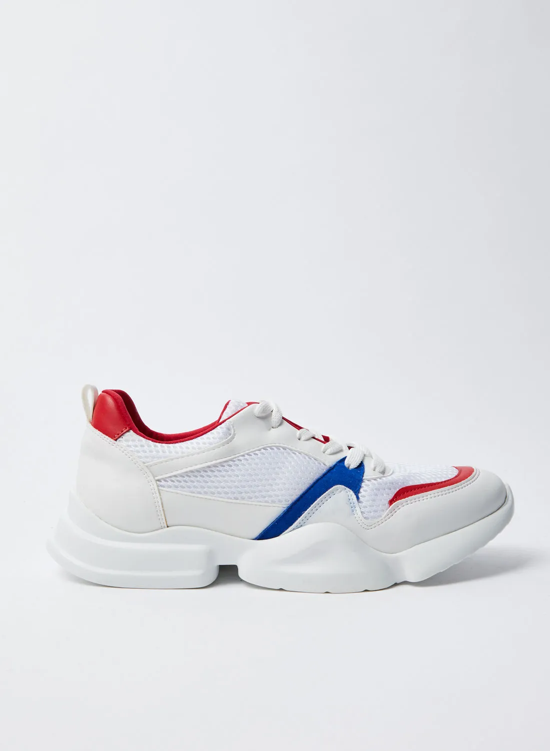 trendyol Contrast Panelled Sneakers White/Blue/Red