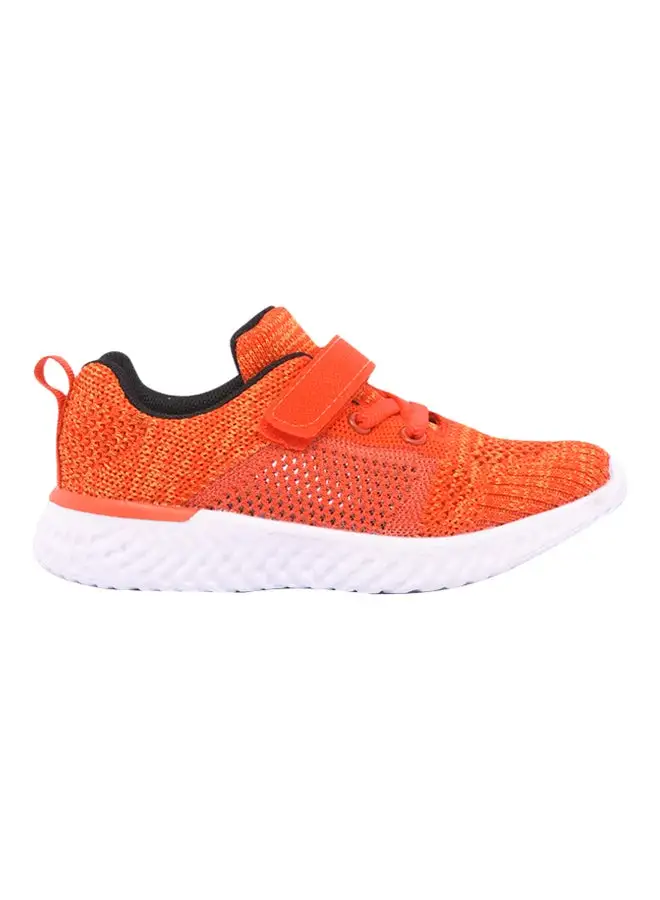 ZAHA Baby Boys Knit Velcro Sneakers Orange