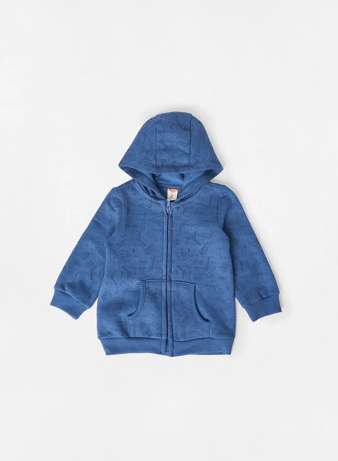 KOTON Baby/Kids Dino Print Hoodie Blue