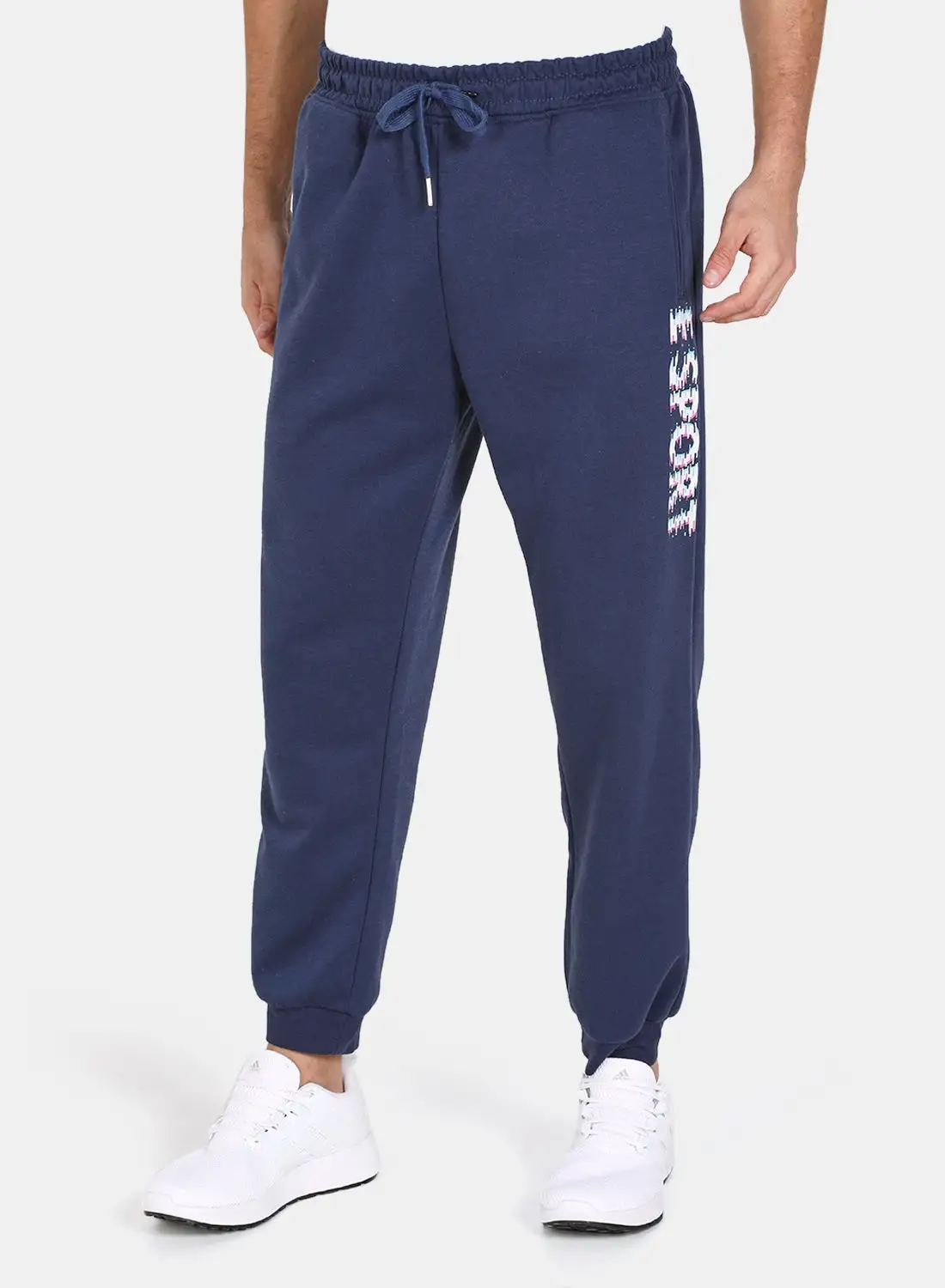 DRIP Elasticated Drawstring Joggers Navy Blue