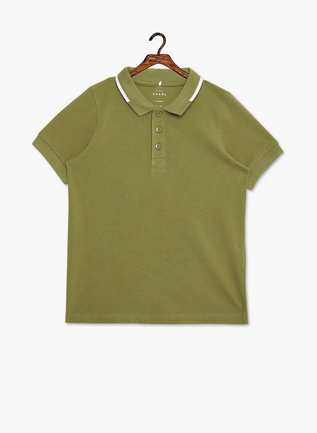 NAME IT Kids Basic Polo Olive