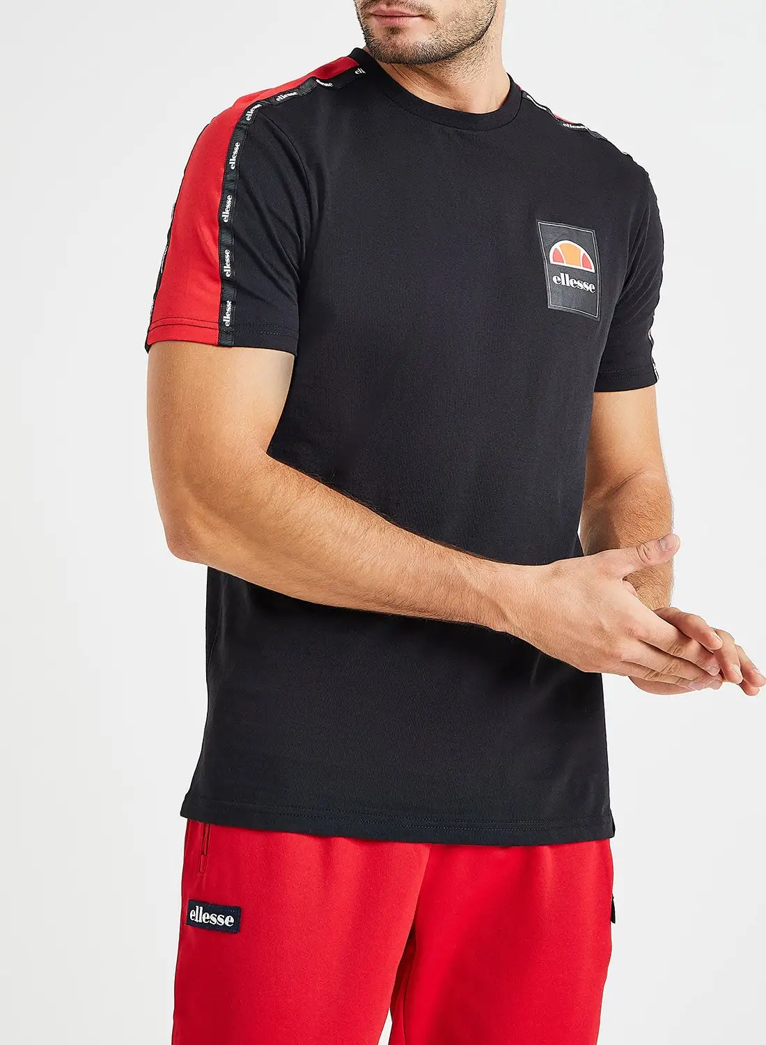 Ellesse Serchio T-Shirt Black/Red