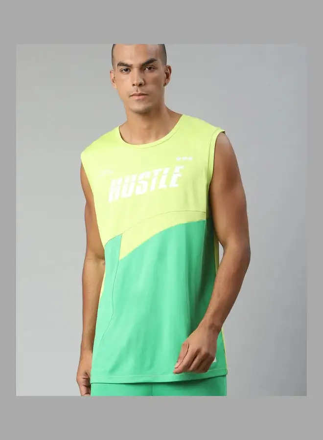 HRX by Hrithik Roshan Casual Colourblock Vest Green