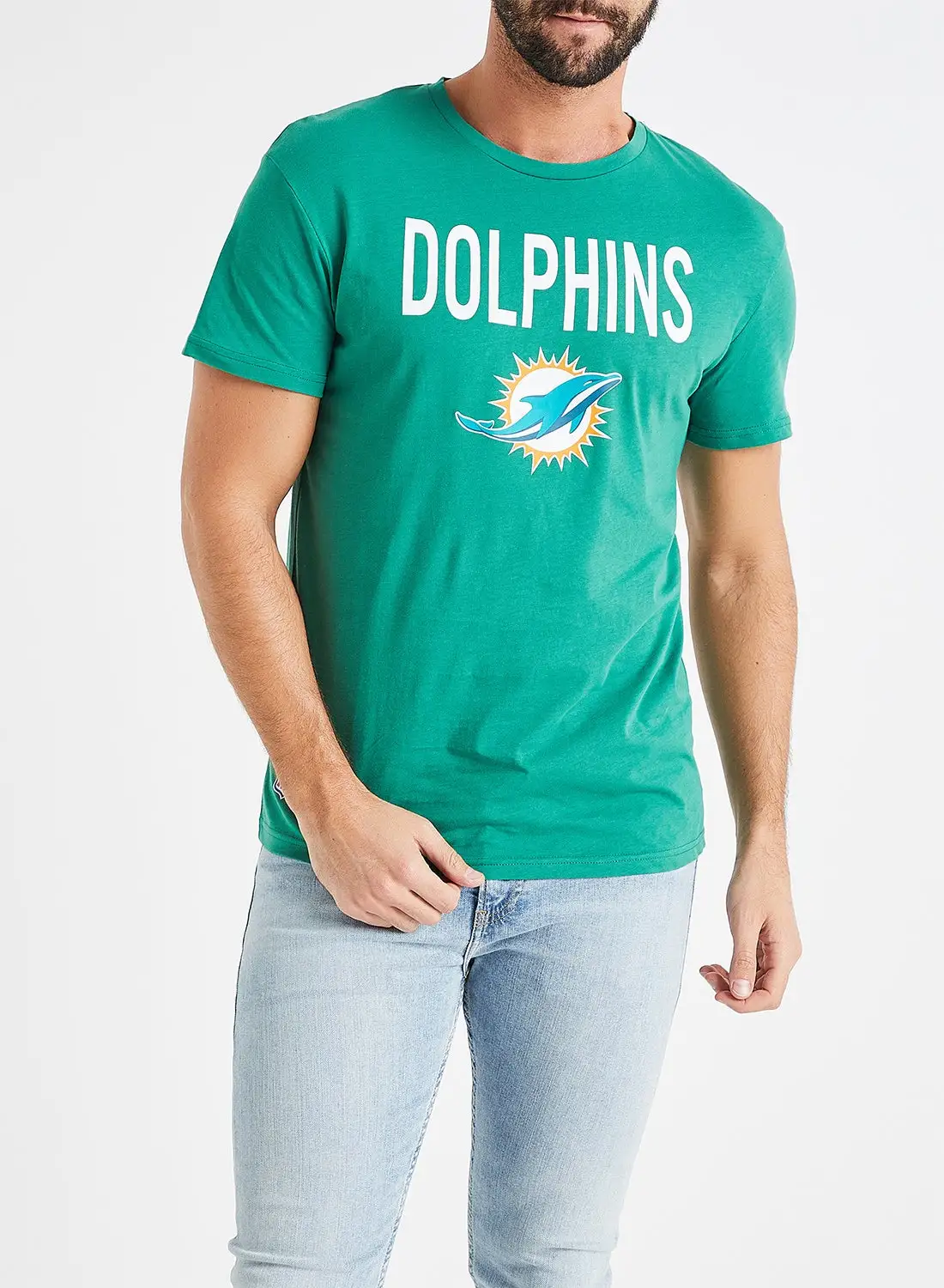 JACK & JONES NFL Dolphins T-Shirt Green