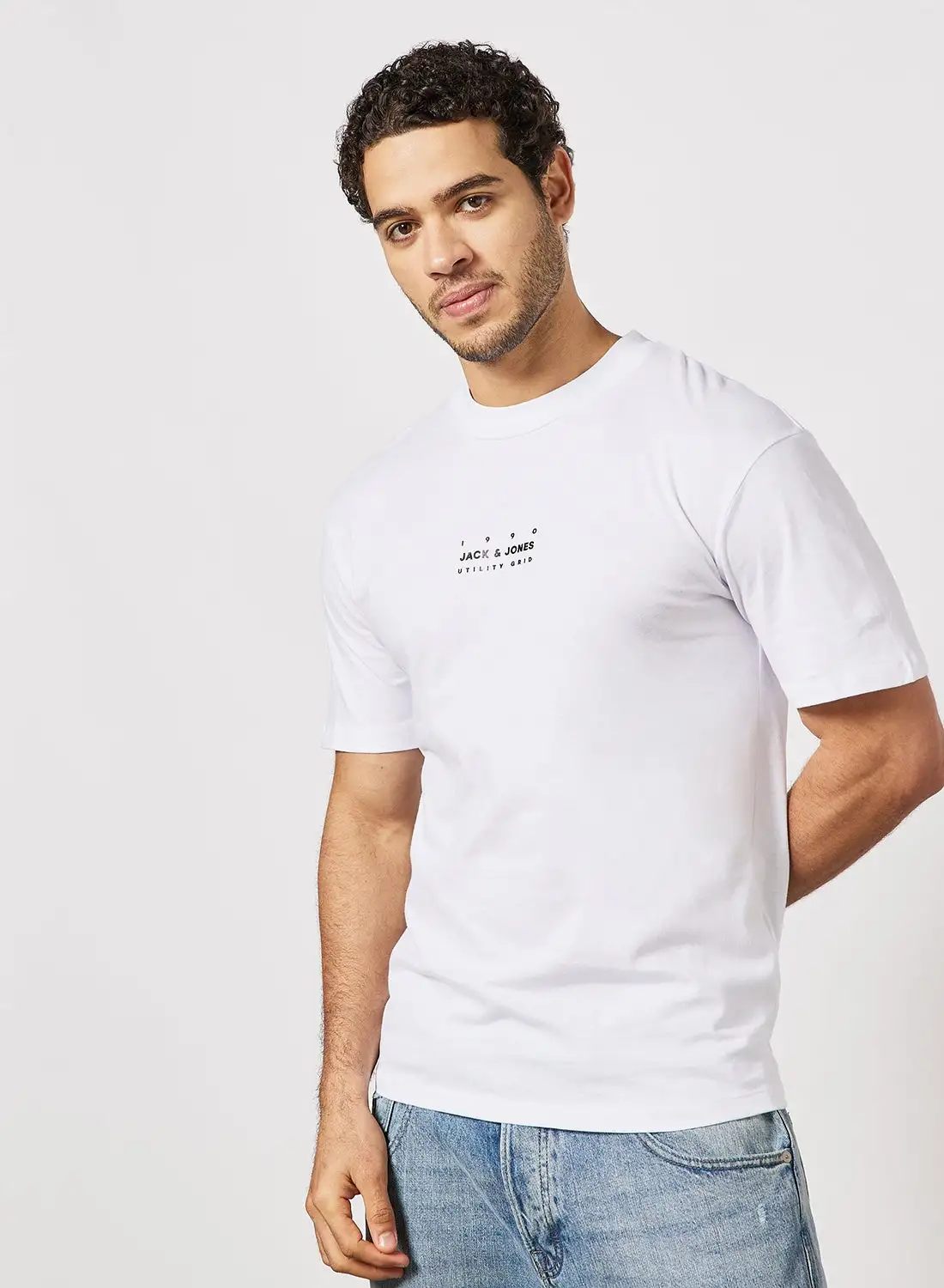 JACK & JONES Back Graphic T-Shirt White