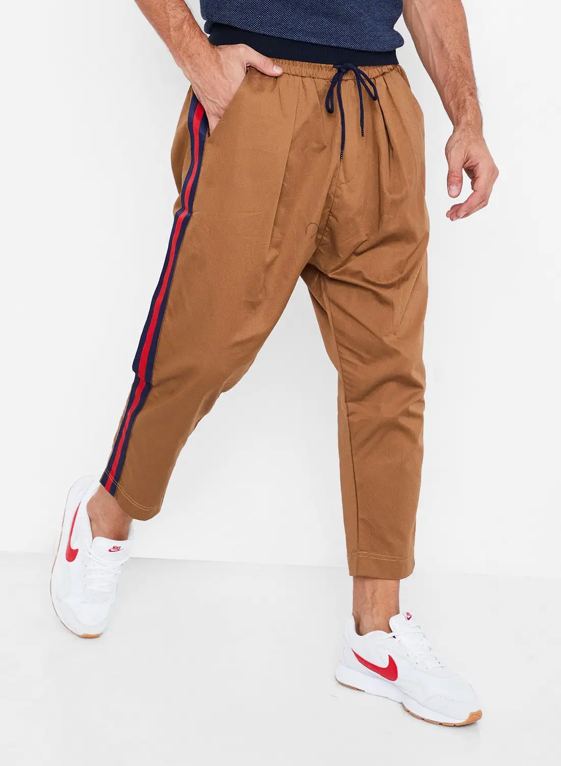 STATE 8 Side Striped Pants Brown