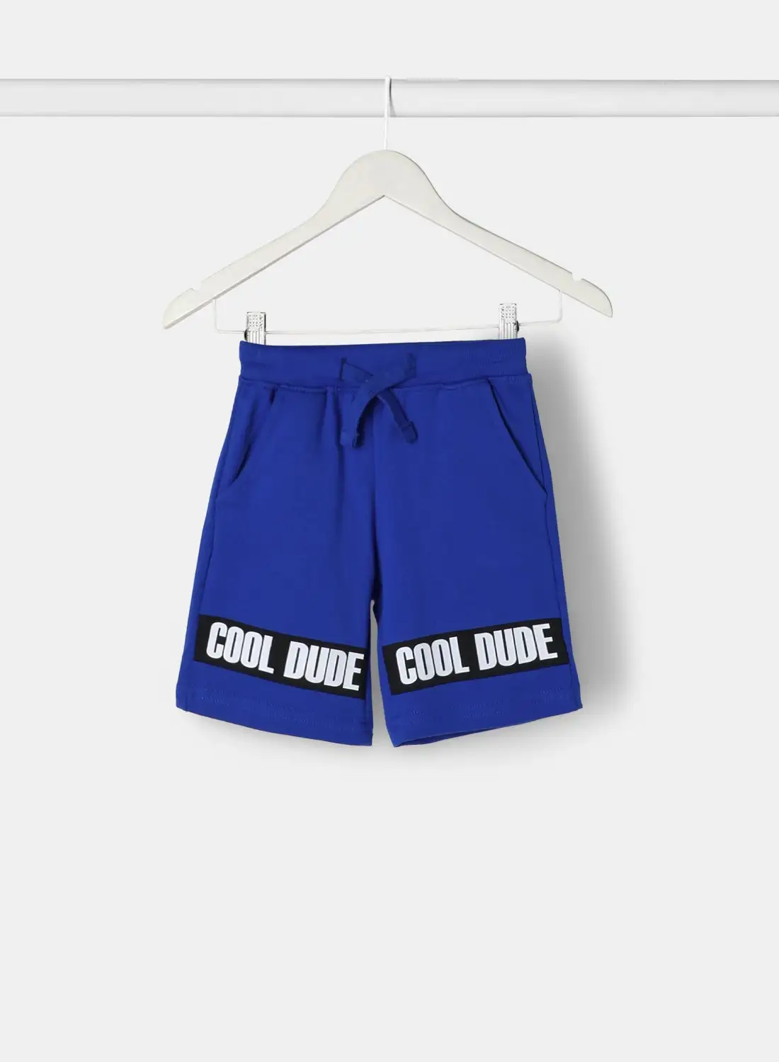 NEON Fashionable Knit Shorts Royal Blue