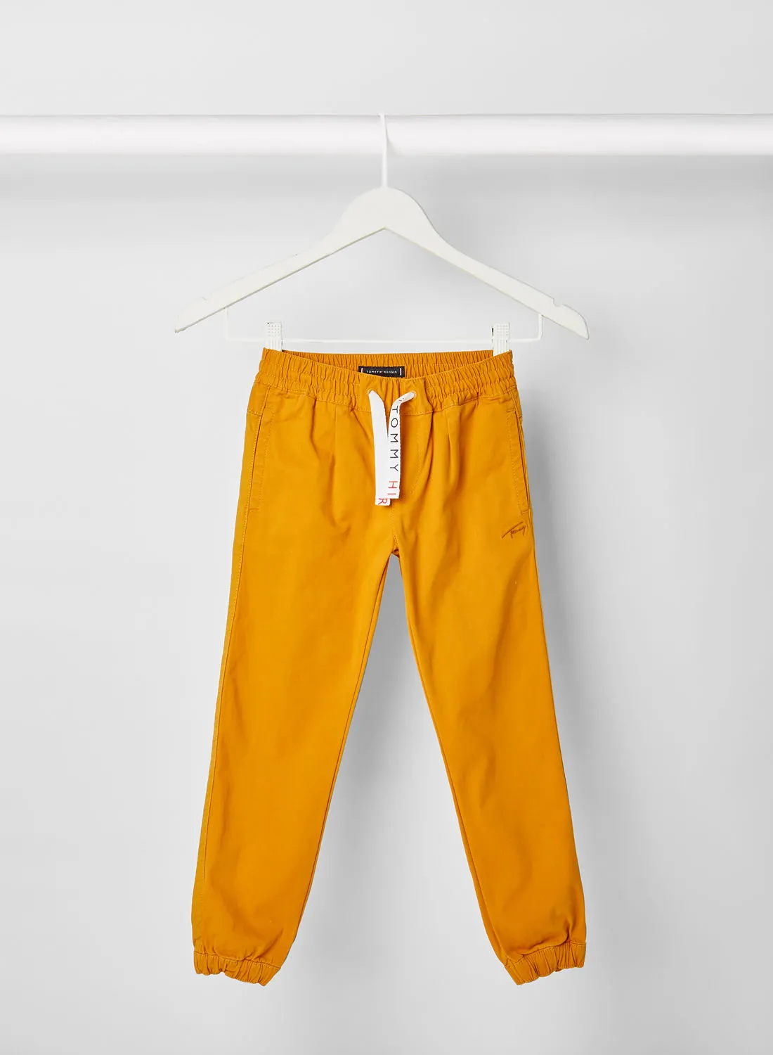 TOMMY HILFIGER Solid Pattern Joggers Yellow