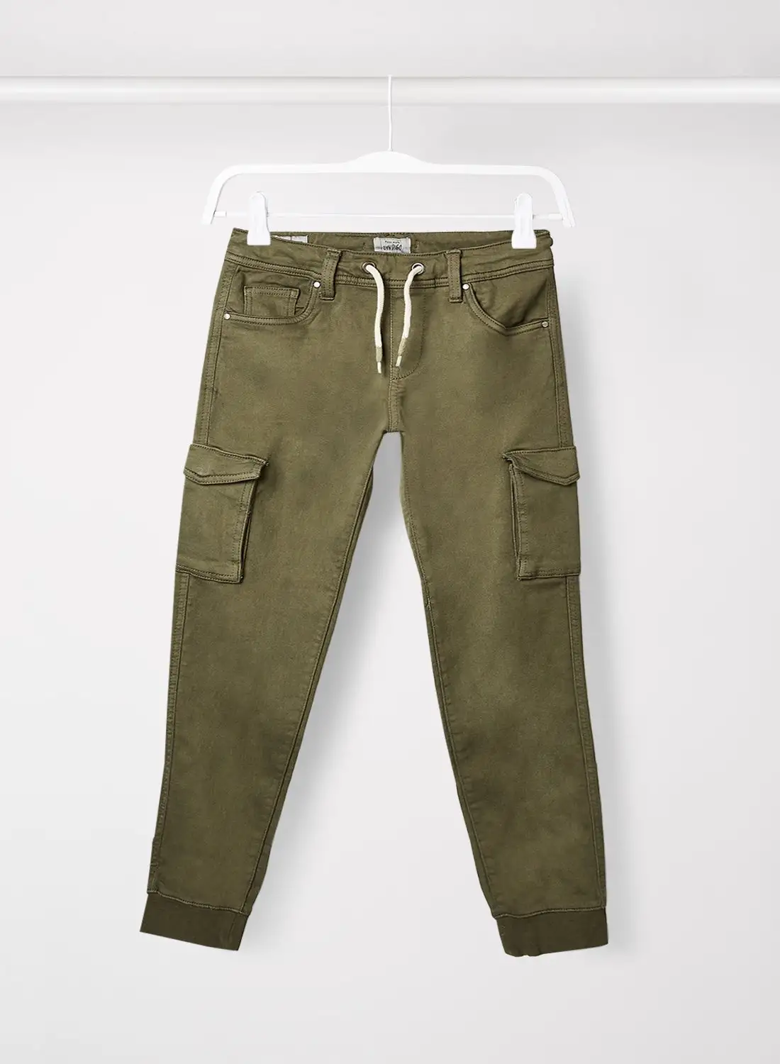 Pepe Jeans LONDON Kids/Teen Drawstring Cargo Joggers Green